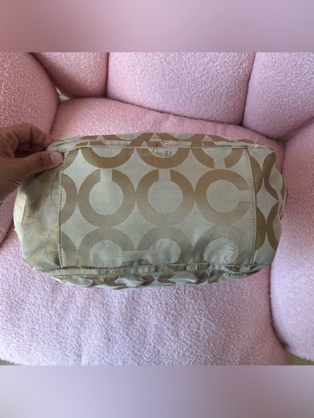 Vintage Coach Op Art Parker Shoulder Bag - Picture 6 of 7